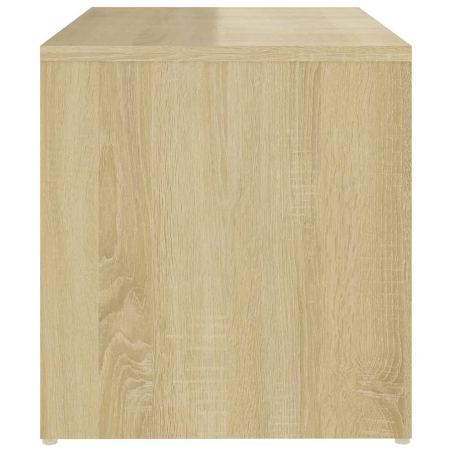 Bijzettafel 59X36X38 Cm Bewerkt Hout Kleurig Sonoma eiken
