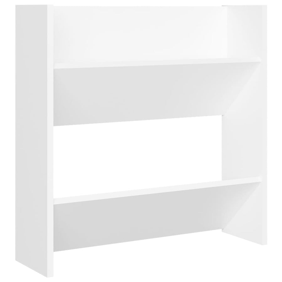 Wandschoenenkasten Bewerkt Hout Wit 4 1 60 cm
