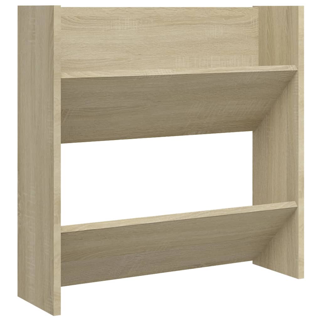 Wandschoenenkast 60X18X60 Cm Spaanplaat Sonoma Eikenkleurig 60 x 18 x 60 cm