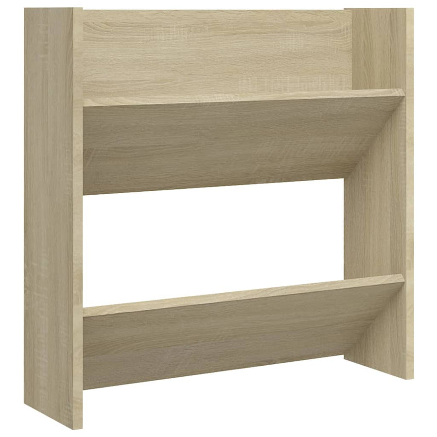 Wandschoenenkast 60X18X60 Cm Spaanplaat Sonoma Eikenkleurig 60 x 18 x 60 cm