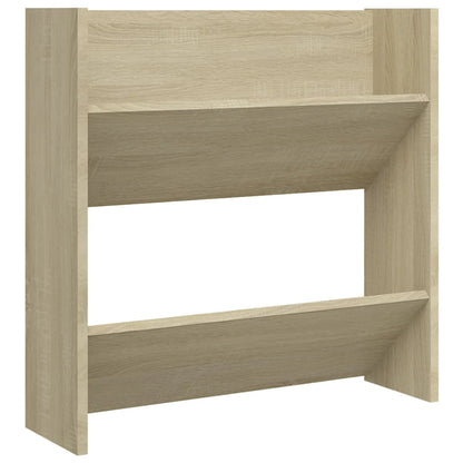 Wandschoenenkasten 2 St 60X18X60 Cm Spaanplaat Sonoma Eiken 60 x 18 x 60 cm