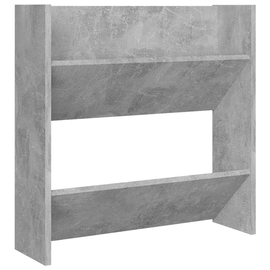 Wandschoenenkasten 2 St 60X18X60 Cm Spaanplaat Betongrijs 60 x 18 x 60 cm