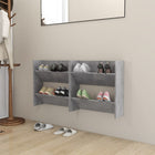Wandschoenenkast 60x18x60 cm spaanplaat betongrijs