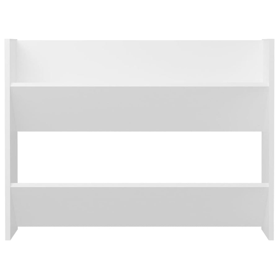 Wandschoenenkast 80X18X Bewerkt Hout Wit 80 cm 60 cm