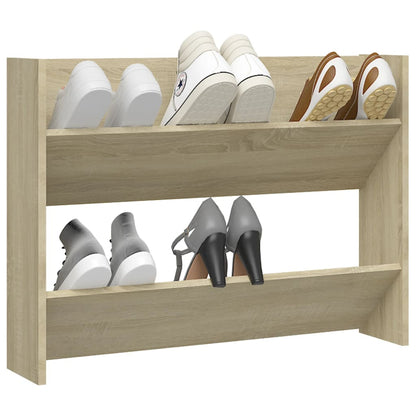 Wandschoenenkast 80X18X60 Cm Spaanplaat Sonoma Eikenkleurig 80 x 18 x 60 cm