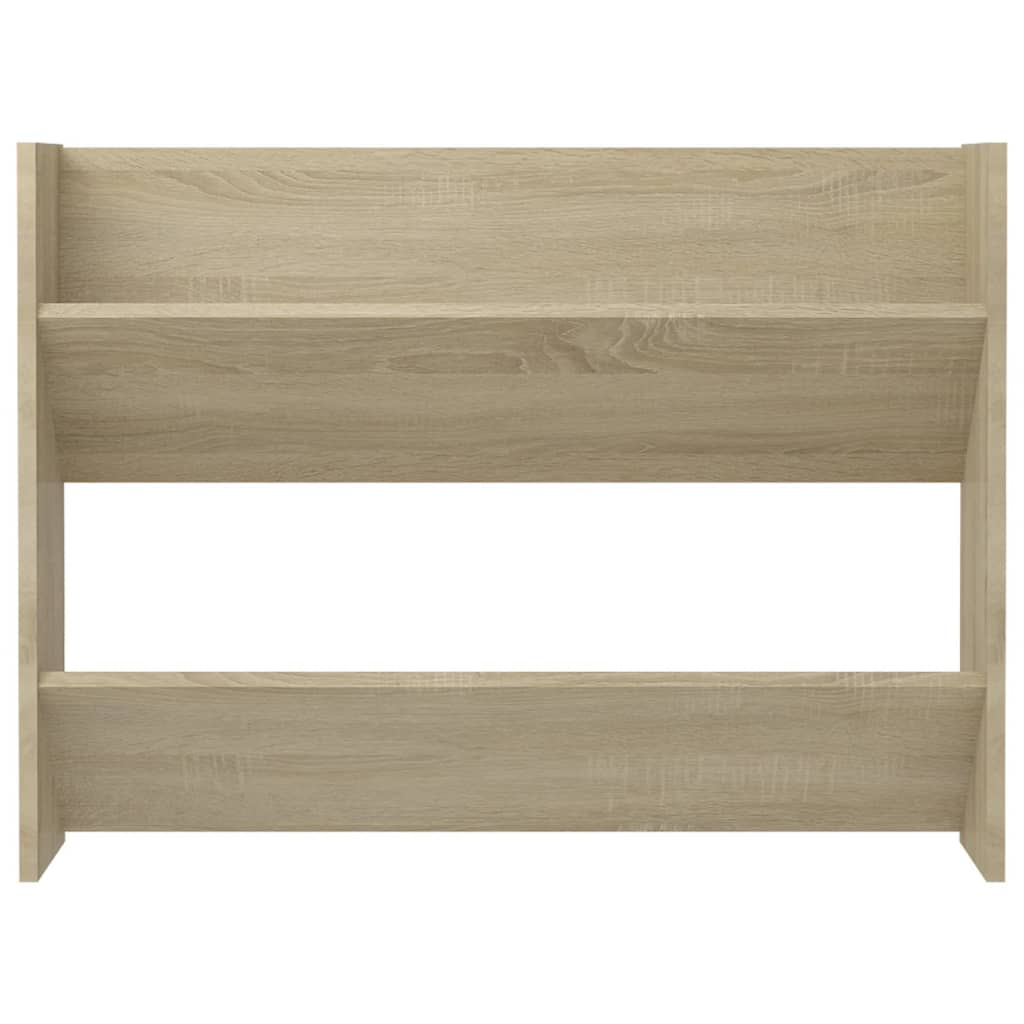 Wandschoenenkasten 2 st 80x18x60 cm spaanplaat sonoma eiken