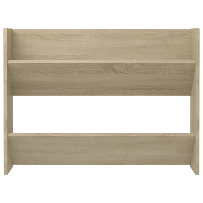Wandschoenenkasten 2 st 80x18x60 cm spaanplaat sonoma eiken