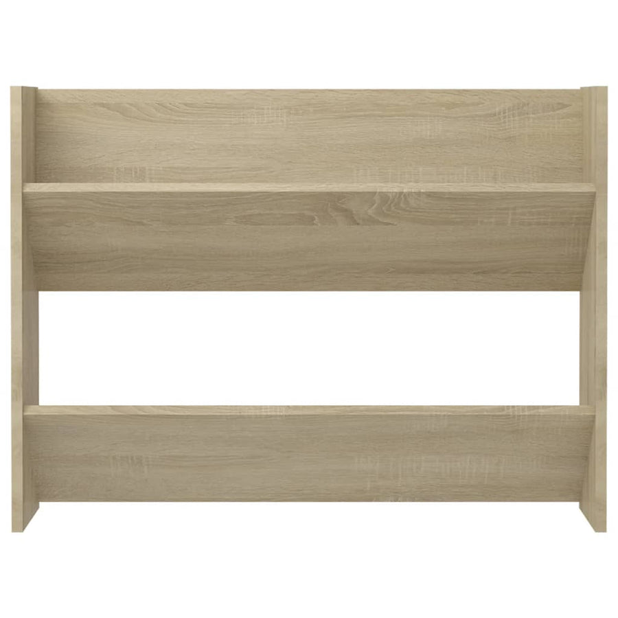 Wandschoenenkasten 2 st 80x18x60 cm spaanplaat sonoma eiken