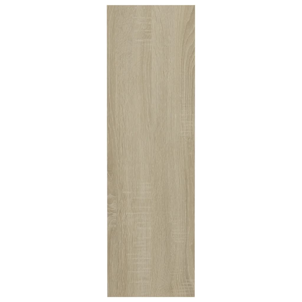 Wandschoenenkasten 2 st 80x18x60 cm spaanplaat sonoma eiken