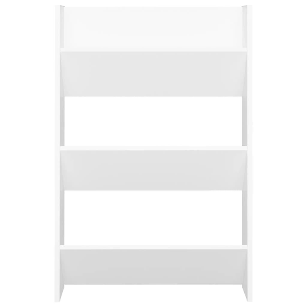 Wandschoenenkast 60x18x90 cm spaanplaat wit