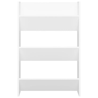Wandschoenenkast 60x18x90 cm spaanplaat wit