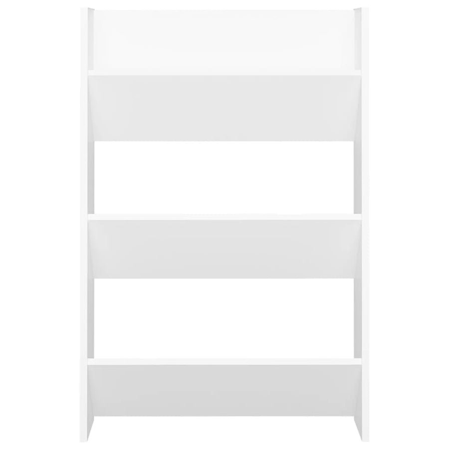 Wandschoenenkast 60x18x90 cm spaanplaat wit