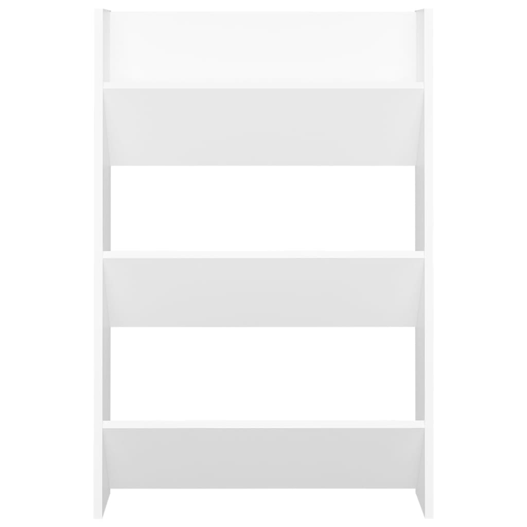 Wandschoenenkasten 2 st 60x18x90 cm spaanplaat wit