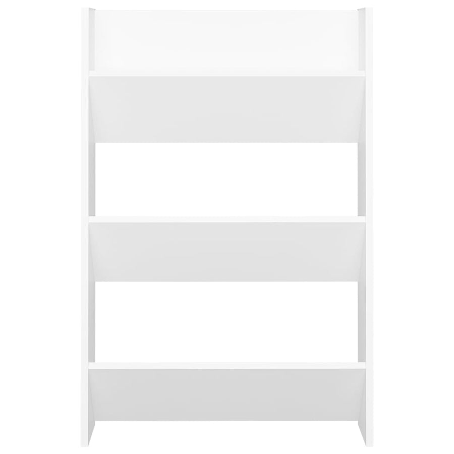 Wandschoenenkasten 2 st 60x18x90 cm spaanplaat wit