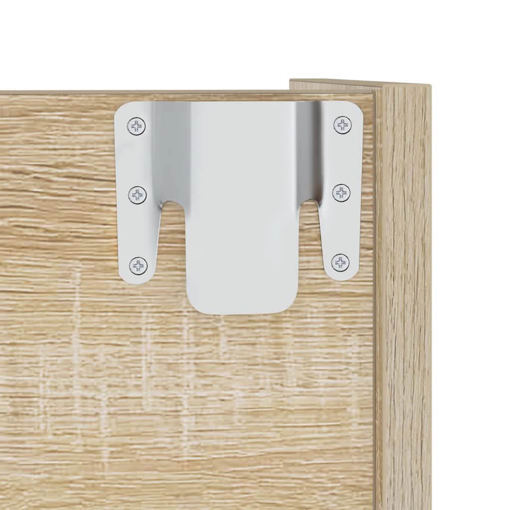 Wandschoenenkast 60x18x90 cm spaanplaat sonoma eikenkleurig