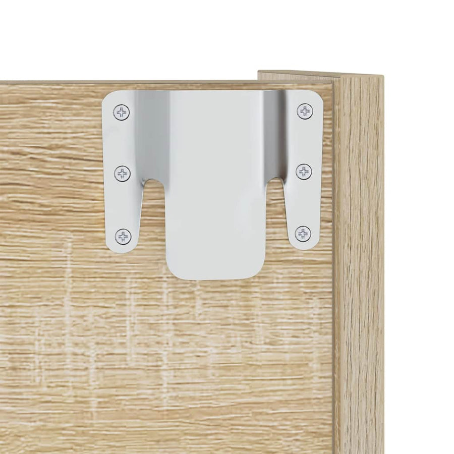 Wandschoenenkast 60x18x90 cm spaanplaat sonoma eikenkleurig