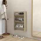 Wall-Mounted Shoe Cabinet 60x18x90 cm Chipboard Sonoma Oak