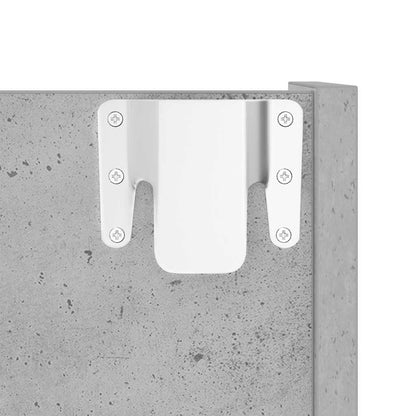 Wandschoenenkast 60x18x90 cm spaanplaat betongrijs