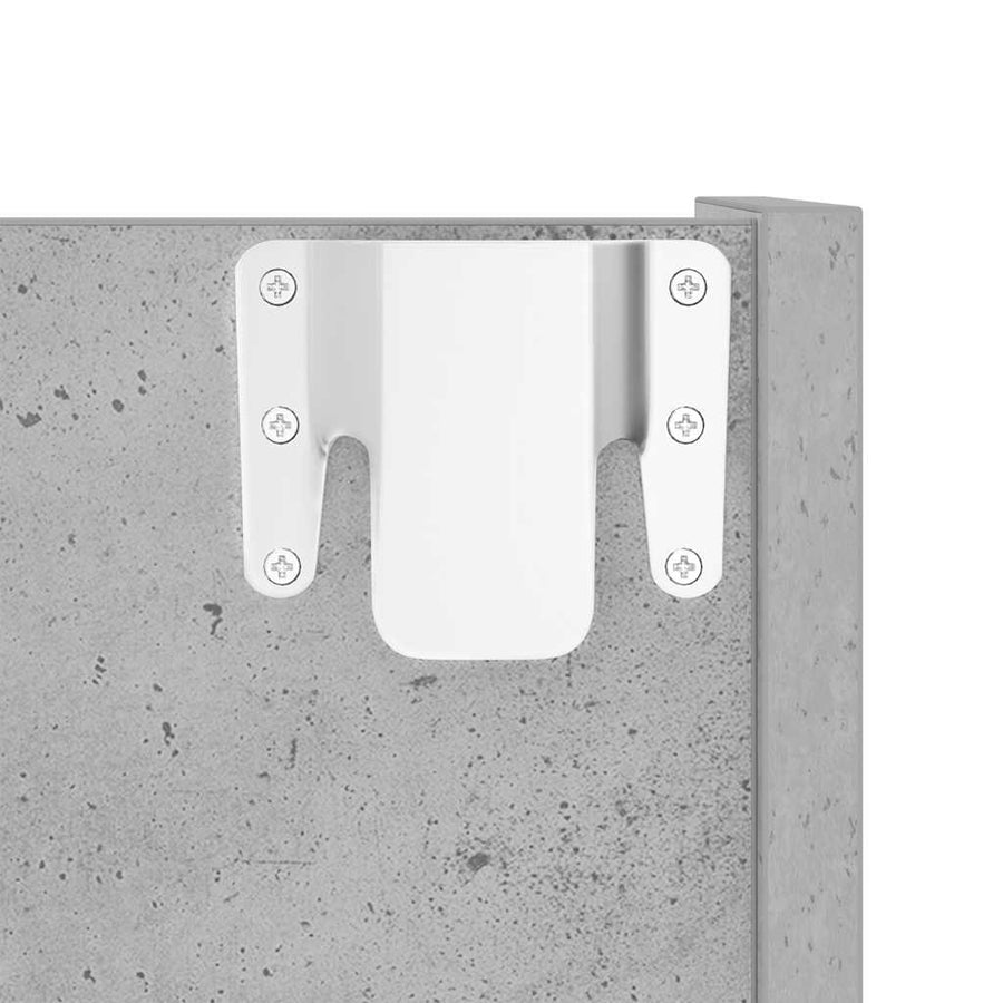 Wandschoenenkast 60x18x90 cm spaanplaat betongrijs