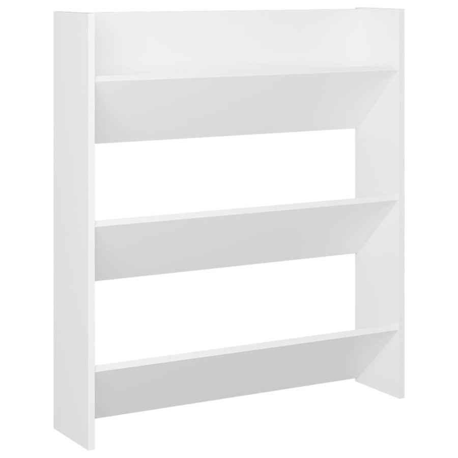 Wandschoenenkast Spaanplaat Wit 1 80 x 18 x 90 cm