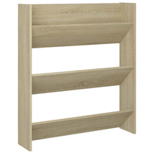 Wandschoenenkast Spaanplaat Kleurig Sonoma Eiken 1 80 x 18 x 90 cm