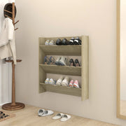 Wandschoenenkast 80x18x90 cm spaanplaat sonoma eiken