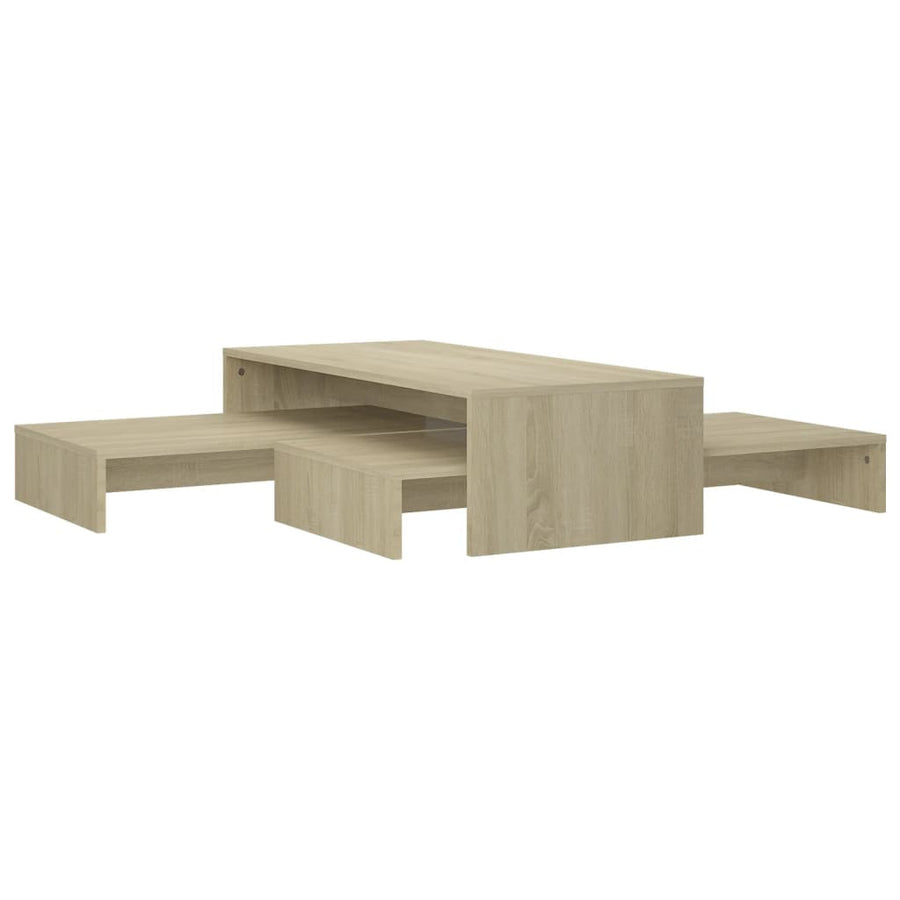 Salontafelset 00X00X26,5 Cm Spaanplaat Kleurig Sonoma eiken