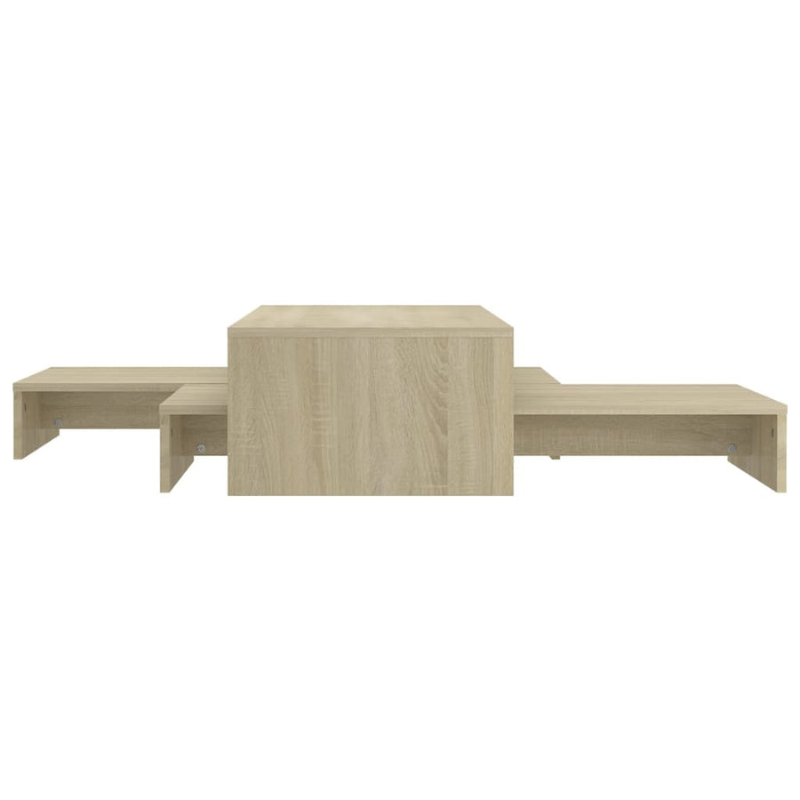 Salontafelset 00X00X26,5 Cm Spaanplaat Kleurig Sonoma eiken