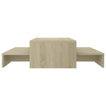 Salontafelset 00X00X26,5 Cm Spaanplaat Kleurig Sonoma eiken