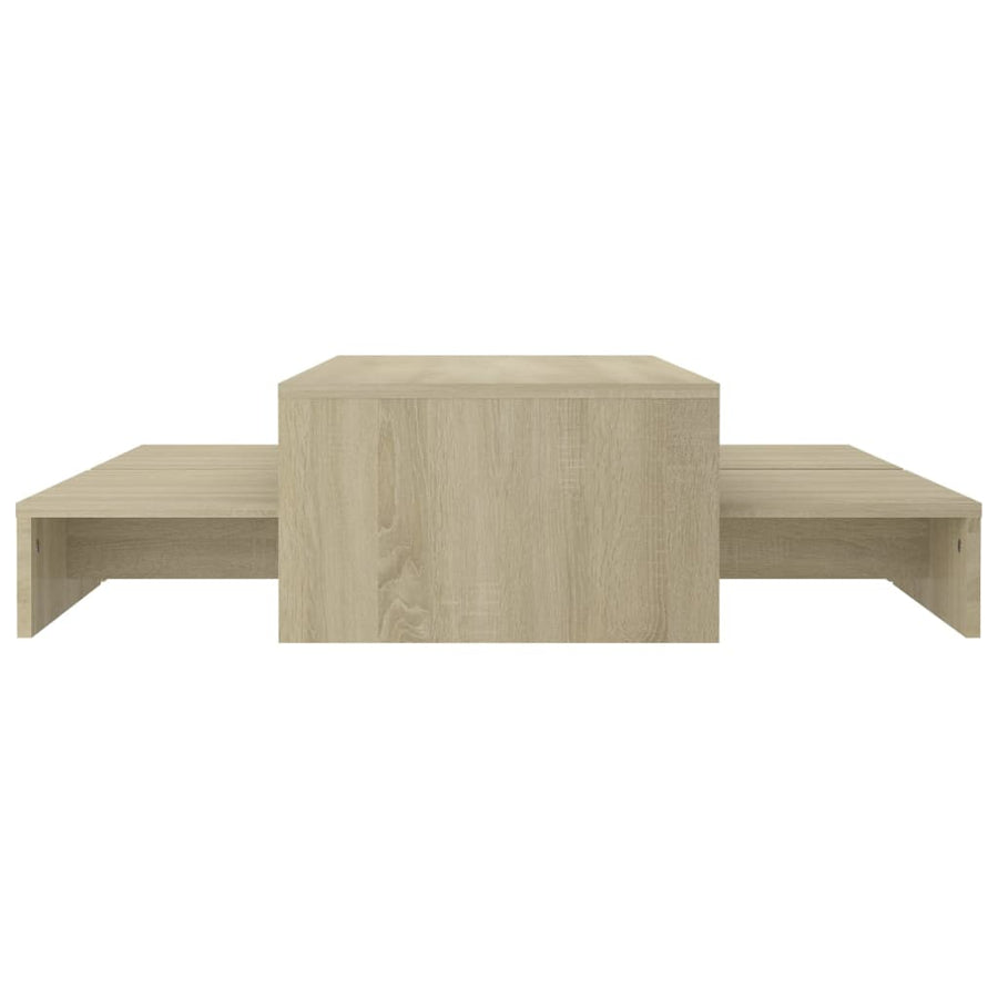 Salontafelset 00X00X26,5 Cm Spaanplaat Kleurig Sonoma eiken