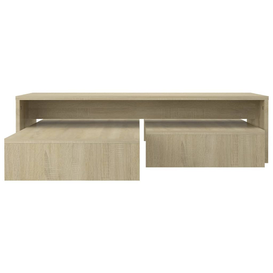 Salontafelset 00X00X26,5 Cm Spaanplaat Kleurig Sonoma eiken