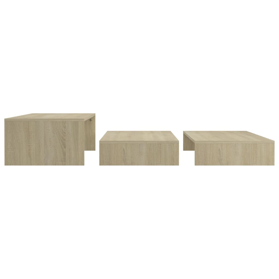 Salontafelset 00X00X26,5 Cm Spaanplaat Kleurig Sonoma eiken