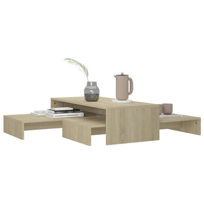 Salontafelset 00X00X26,5 Cm Spaanplaat Kleurig Sonoma eiken