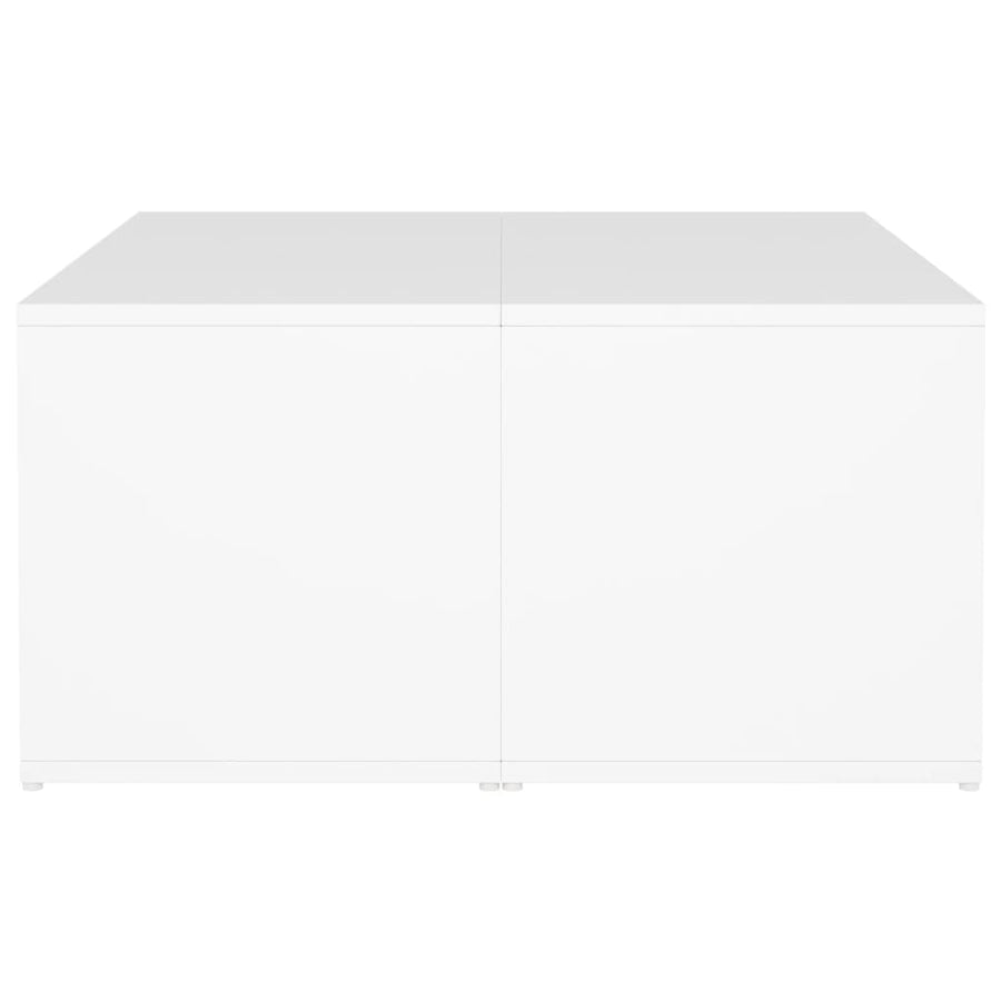 Salontafels 33X33X33 Cm Bewerkt Hout Wit
