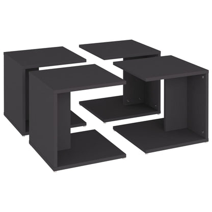 Salontafels 33X33X33 Cm Spaanplaat Grijs
