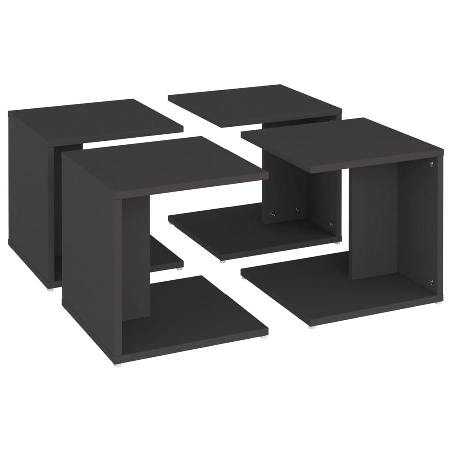 Salontafels 33X33X33 Cm Spaanplaat Grijs