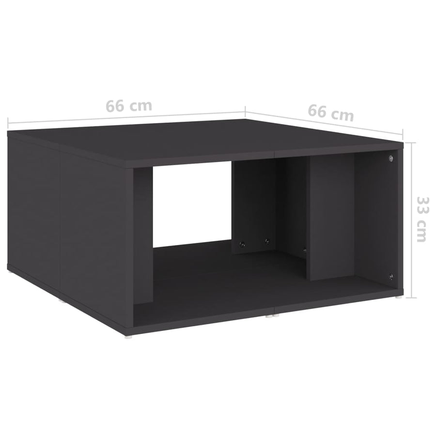 Salontafels 33X33X33 Cm Spaanplaat Grijs