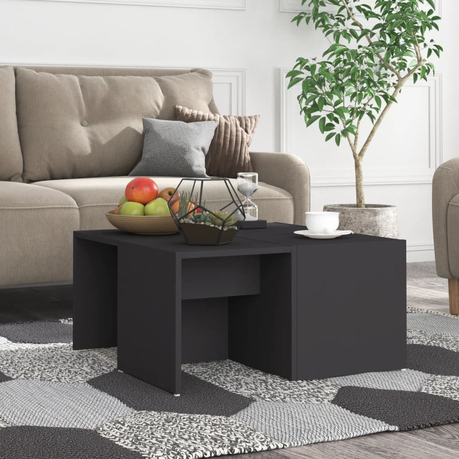 Salontafels 33X33X33 Cm Spaanplaat Grijs
