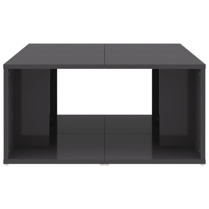 Salontafels 33X33X33 Cm Spaanplaat Hoogglans grijs