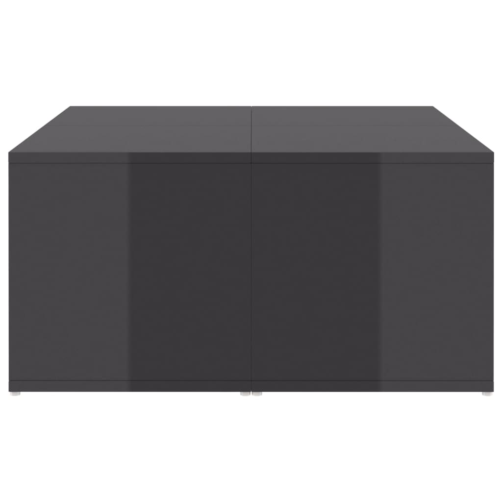 Salontafels 33X33X33 Cm Spaanplaat Hoogglans grijs