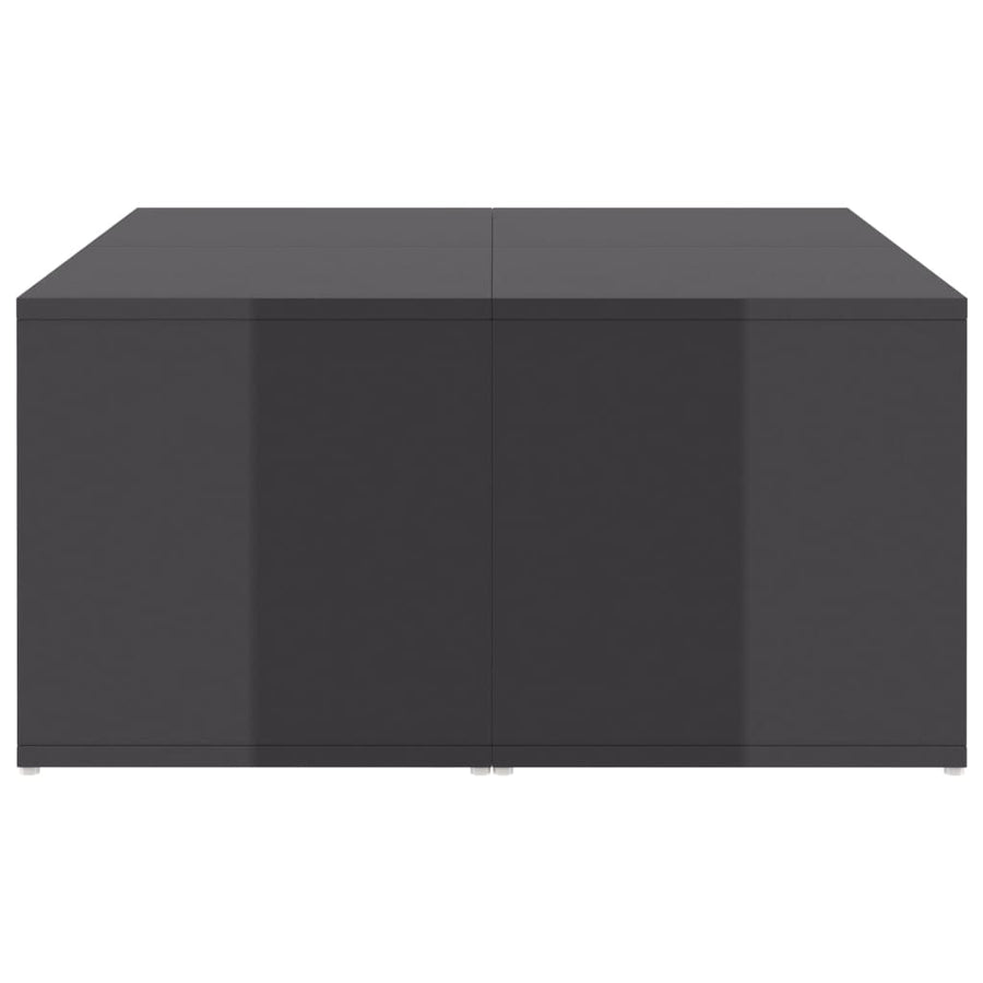 Salontafels 33X33X33 Cm Spaanplaat Hoogglans grijs