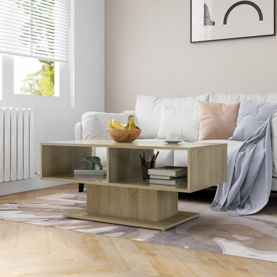 Salontafel 03,5X50X44,5 Cm Spaanplaat Kleurig Sonoma eiken