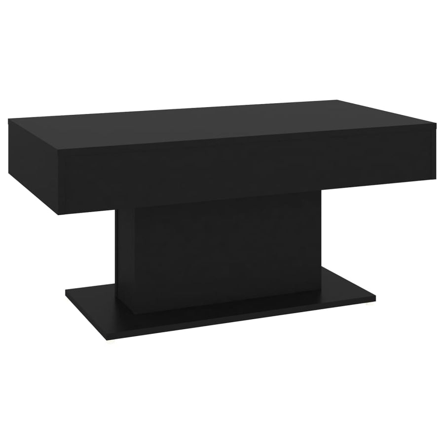 Salontafel 96x50x45 cm spaanplaat zwart Zwart