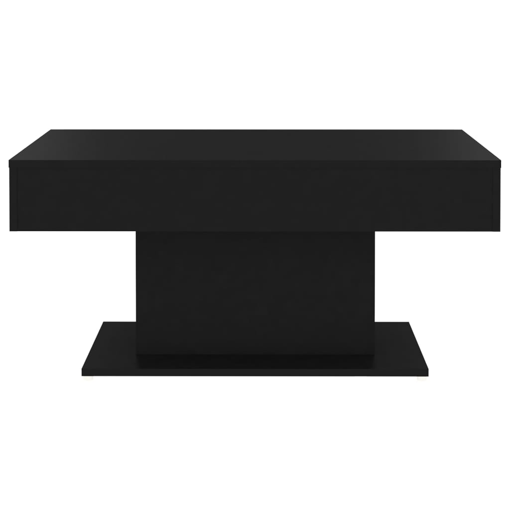 Salontafel 96x50x45 cm spaanplaat zwart Zwart