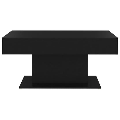 Salontafel 96x50x45 cm spaanplaat zwart Zwart