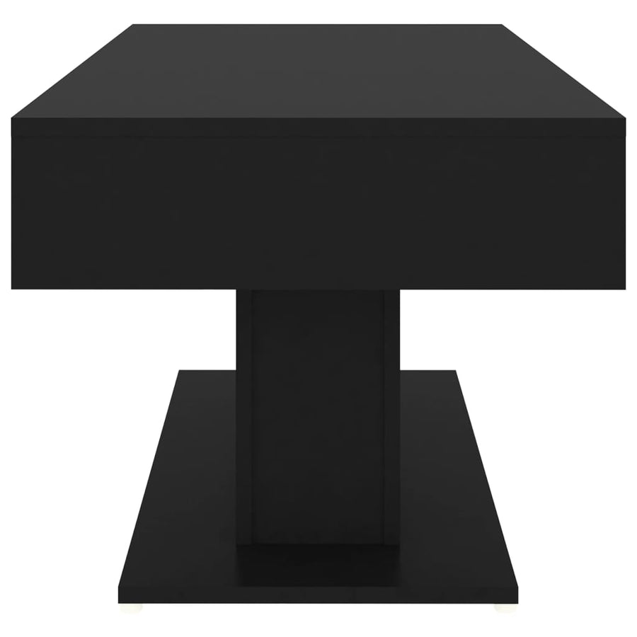 Salontafel 96x50x45 cm spaanplaat zwart Zwart
