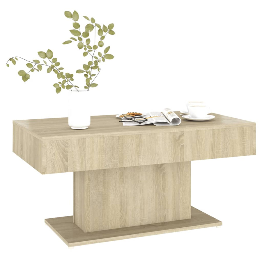 Salontafel 96x50x45 cm spaanplaat sonoma eikenkleurig Sonoma eiken