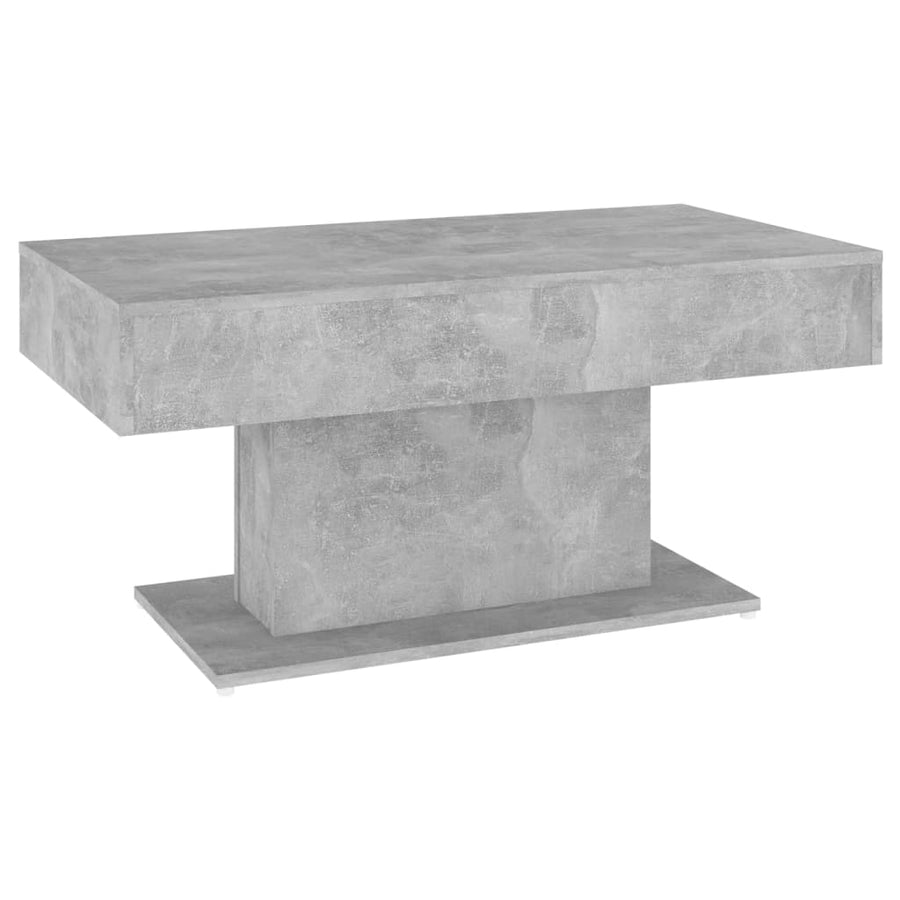 Salontafel 96x50x45 cm spaanplaat betongrijs Betongrijs