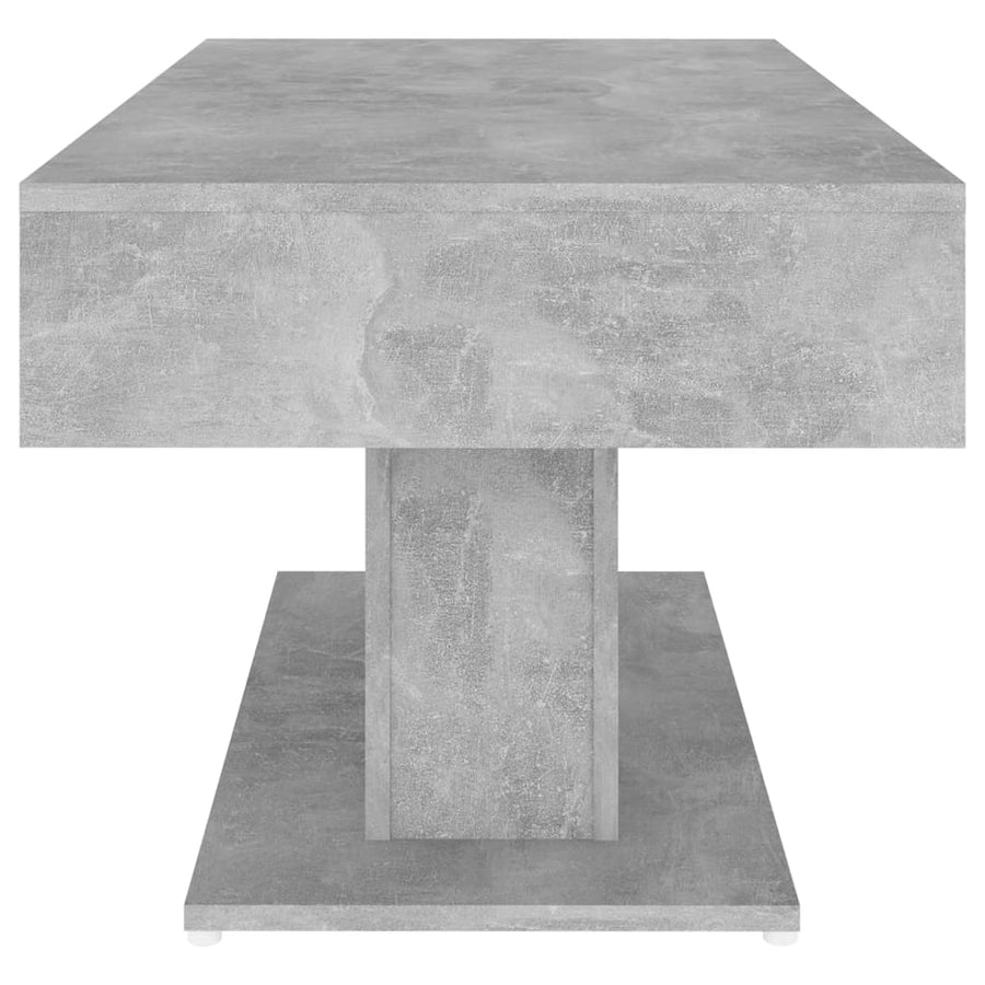 Salontafel 96x50x45 cm spaanplaat betongrijs Betongrijs
