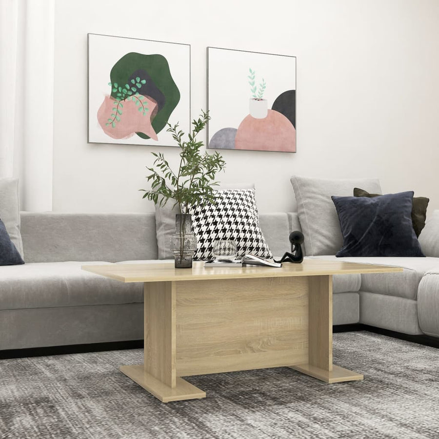 Salontafel 103,5X60X40 Cm Spaanplaat Sonoma Eikenkleurig